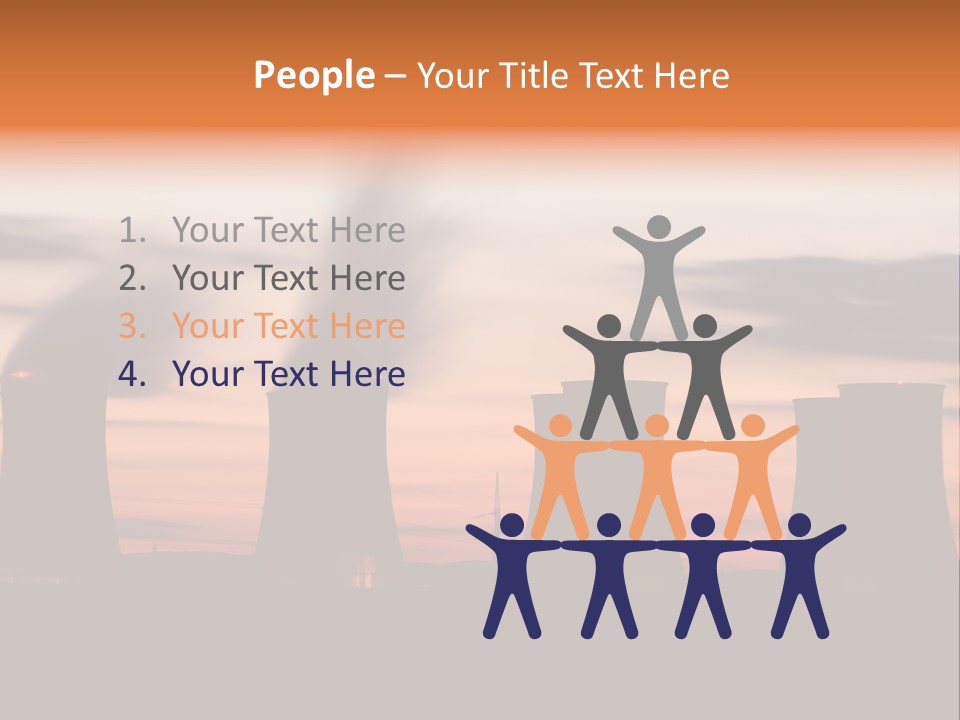 Night Artificial Energy PowerPoint Template