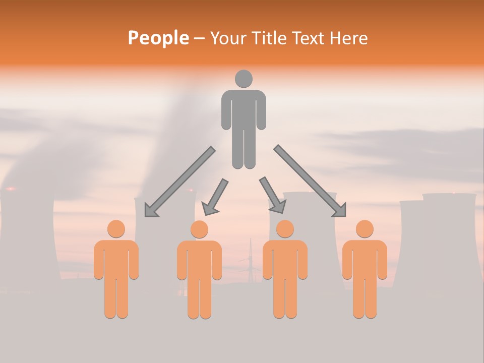 Night Artificial Energy PowerPoint Template