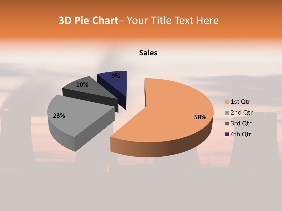 Night Artificial Energy PowerPoint Template