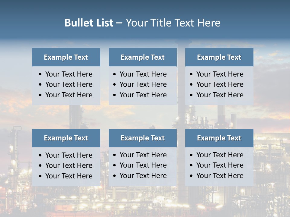 Power Business Oil PowerPoint Template