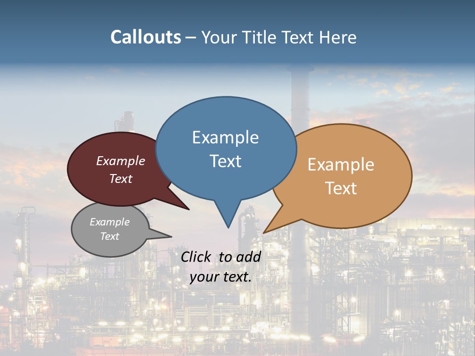 Power Business Oil PowerPoint Template