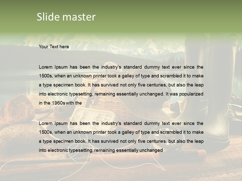 Sports Nature Tackle PowerPoint Template