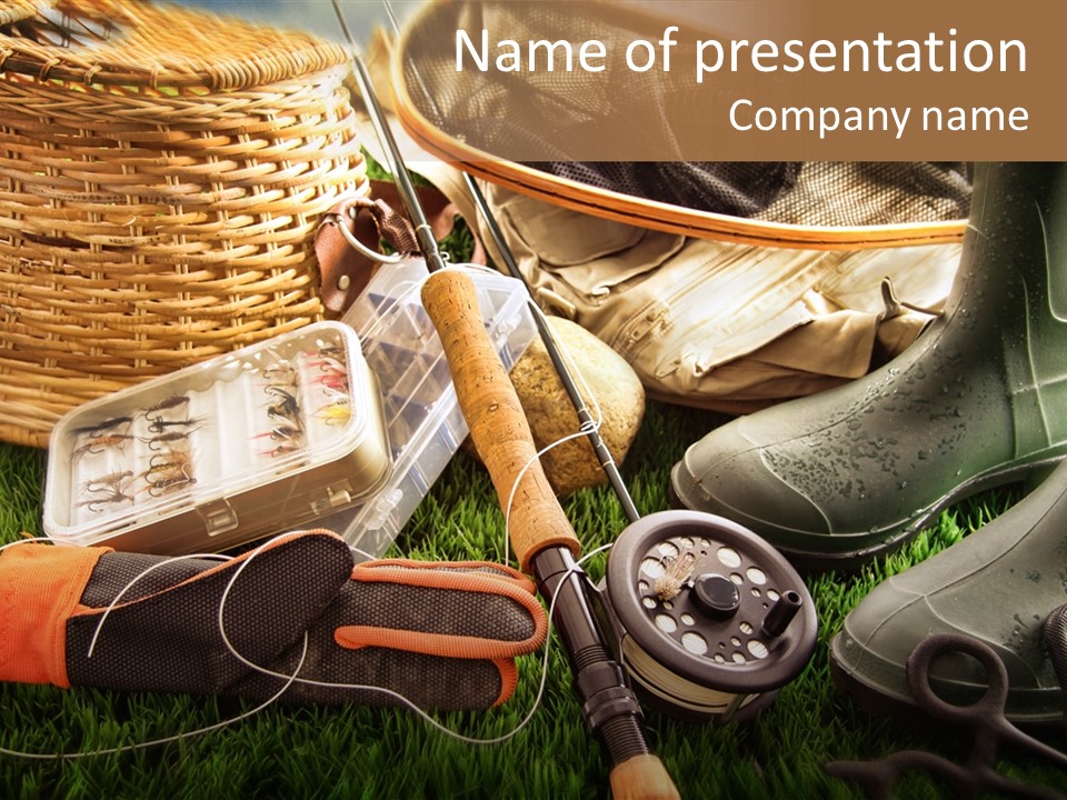 Freshwater Natural Equipment PowerPoint Template