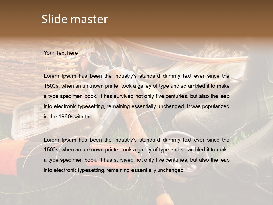 Freshwater Natural Equipment PowerPoint Template