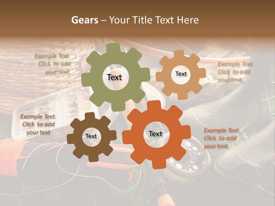 Freshwater Natural Equipment PowerPoint Template