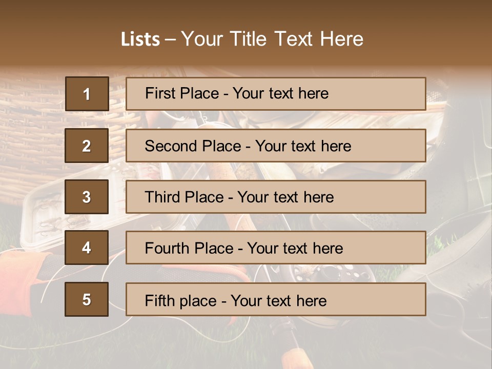 Freshwater Natural Equipment PowerPoint Template