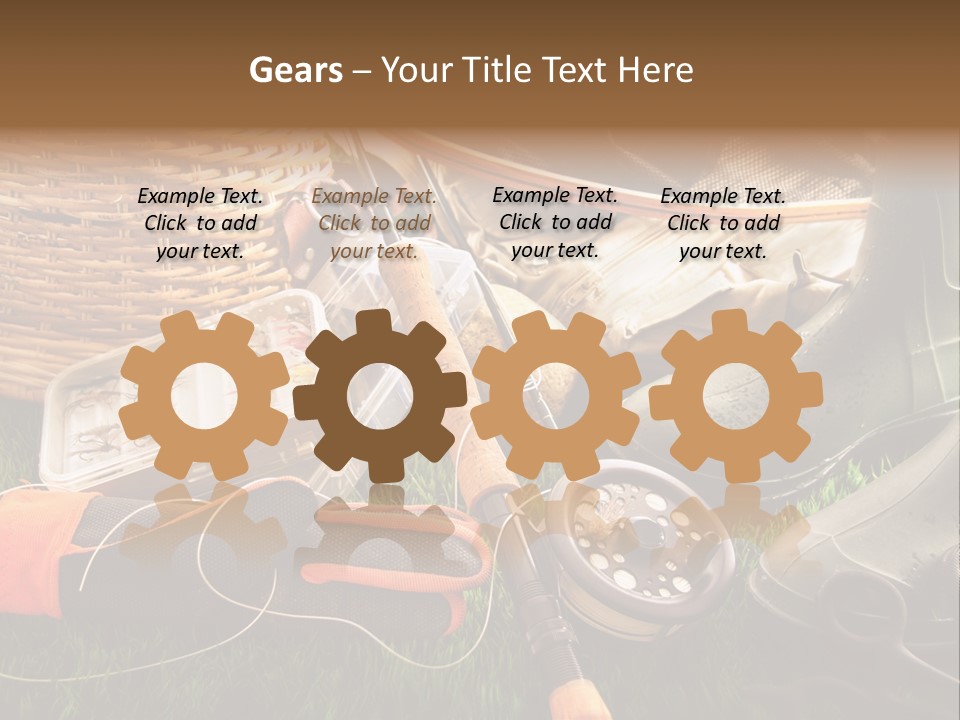 Freshwater Natural Equipment PowerPoint Template