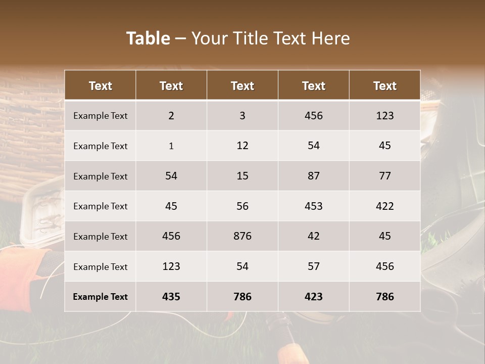 Freshwater Natural Equipment PowerPoint Template