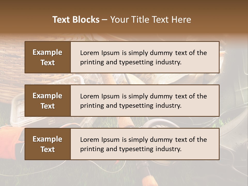 Freshwater Natural Equipment PowerPoint Template