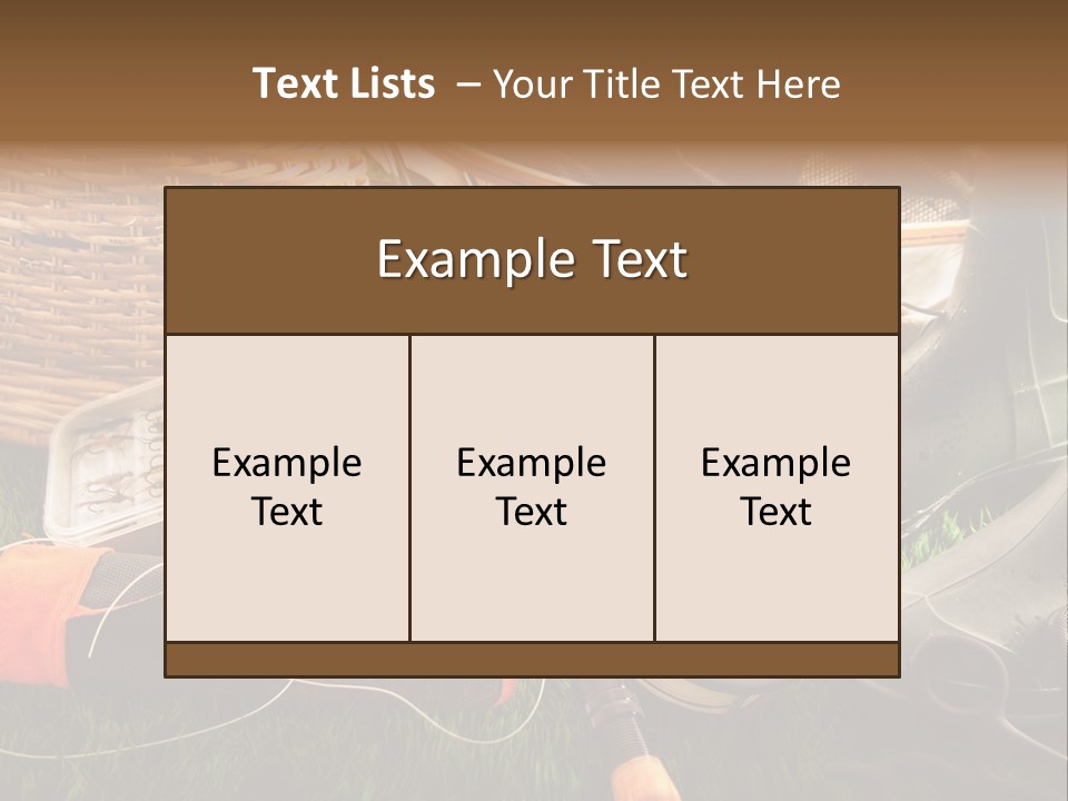 Freshwater Natural Equipment PowerPoint Template