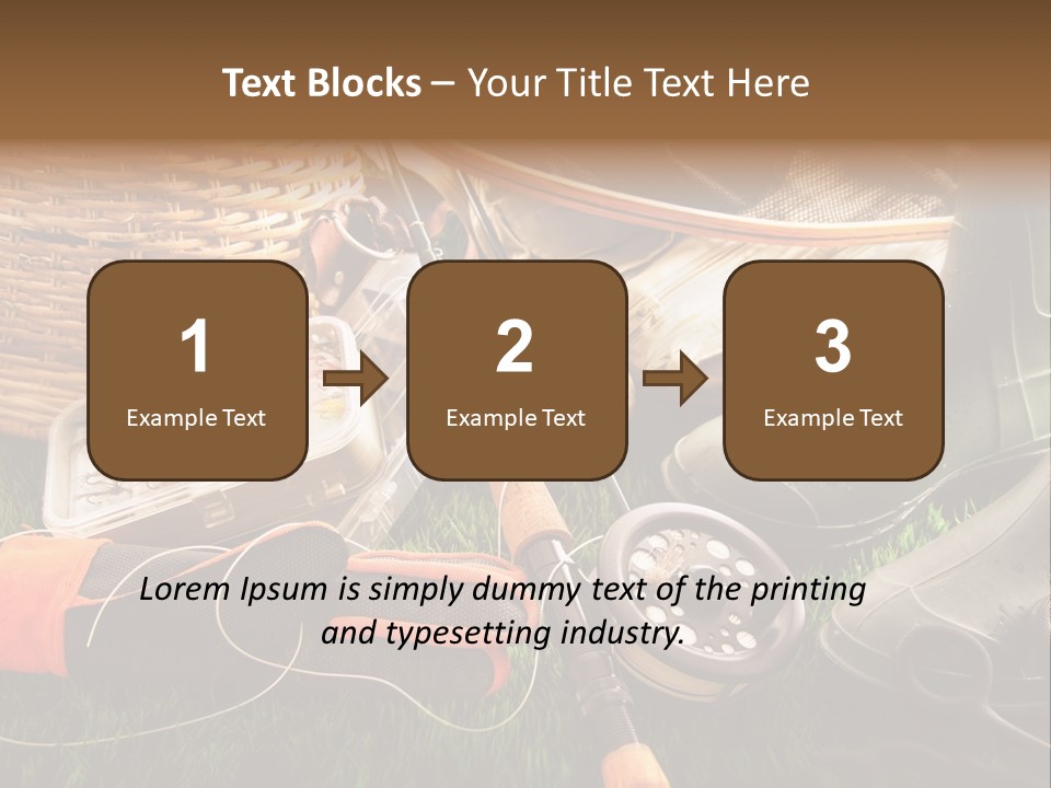 Freshwater Natural Equipment PowerPoint Template