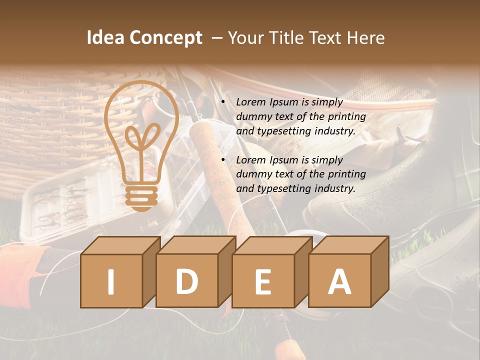 Freshwater Natural Equipment PowerPoint Template