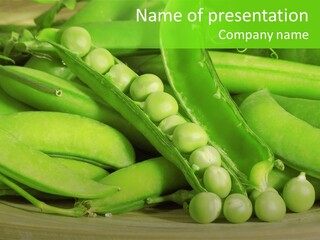 Vitamins Garden Legume PowerPoint Template