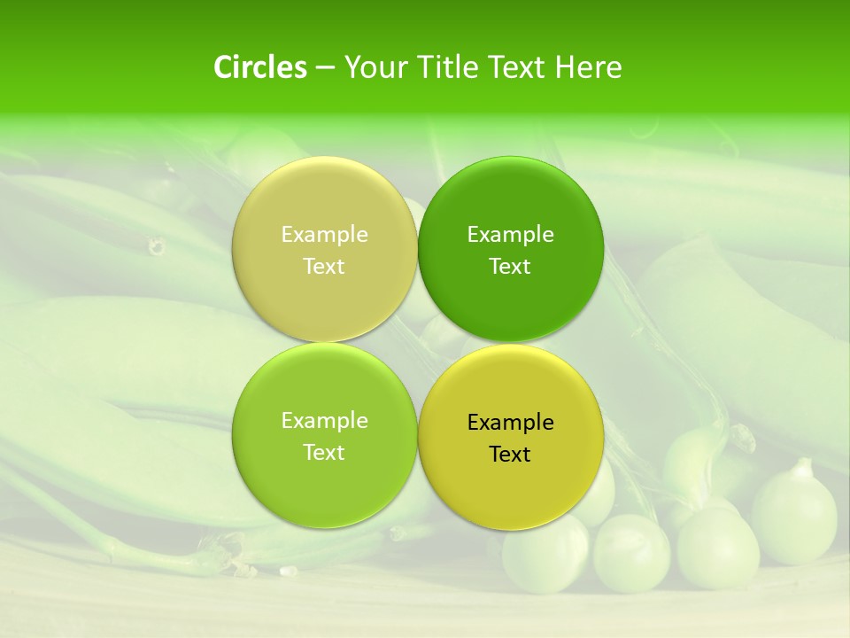 Vitamins Garden Legume PowerPoint Template