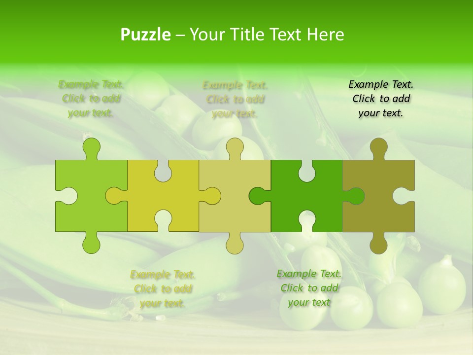 Vitamins Garden Legume PowerPoint Template