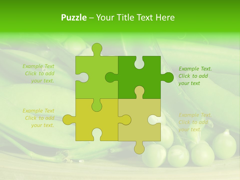 Vitamins Garden Legume PowerPoint Template