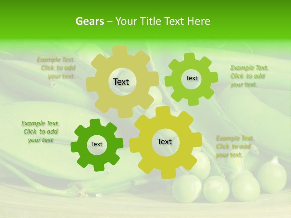 Vitamins Garden Legume PowerPoint Template