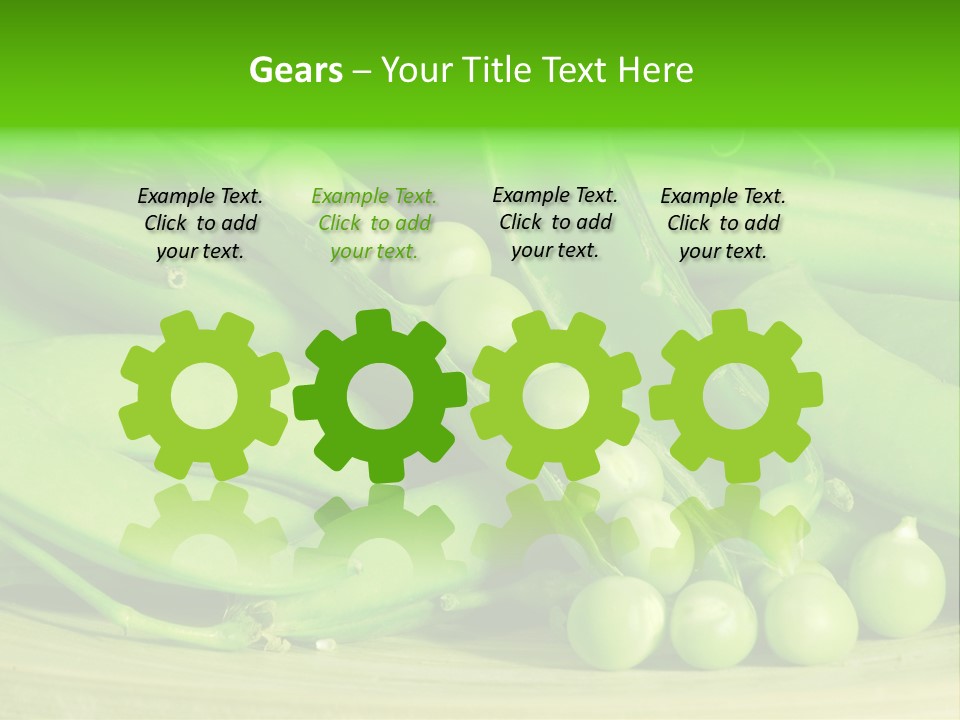 Vitamins Garden Legume PowerPoint Template