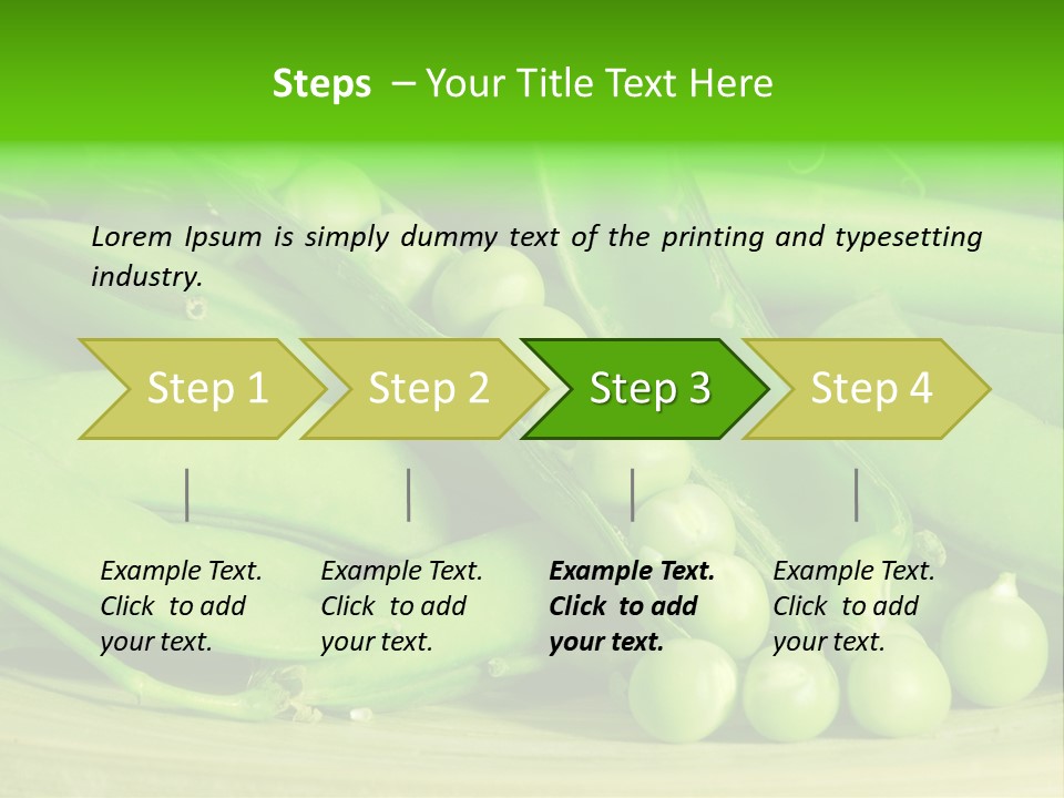 Vitamins Garden Legume PowerPoint Template