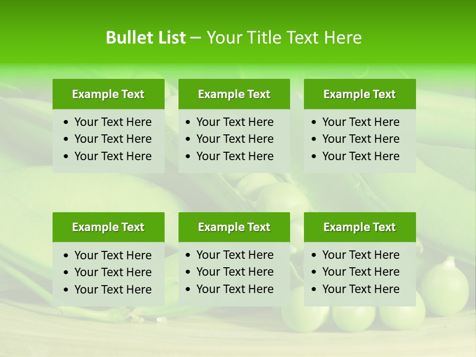 Vitamins Garden Legume PowerPoint Template