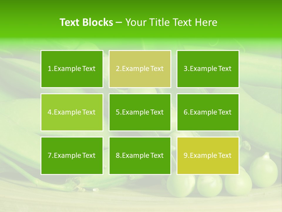 Vitamins Garden Legume PowerPoint Template