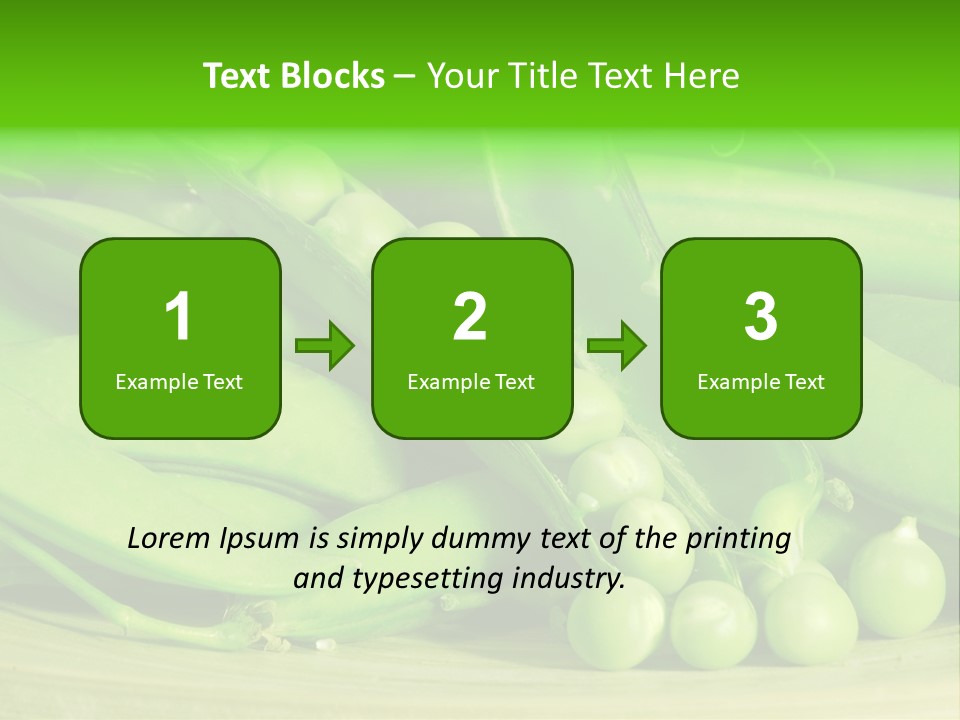 Vitamins Garden Legume PowerPoint Template