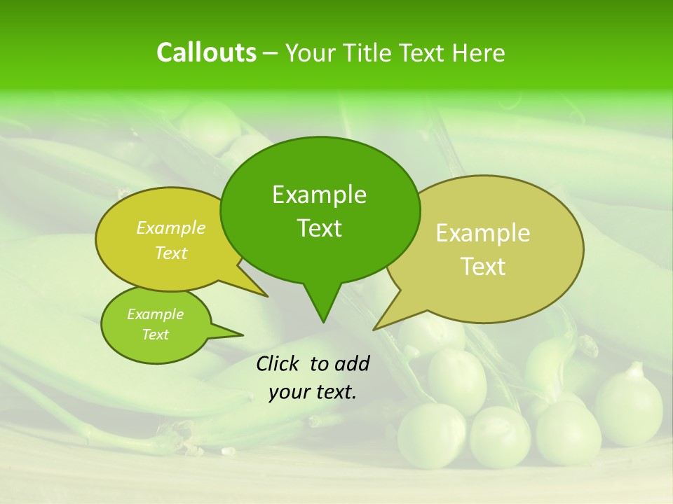 Vitamins Garden Legume PowerPoint Template