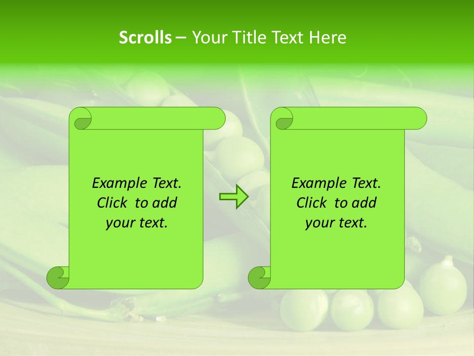 Vitamins Garden Legume PowerPoint Template