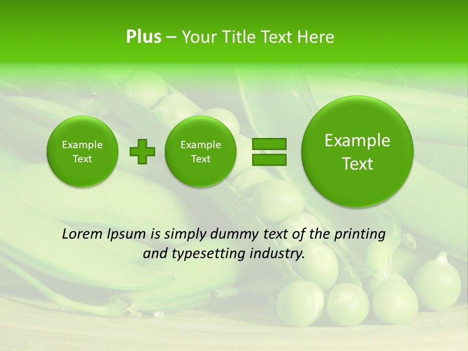 Vitamins Garden Legume PowerPoint Template
