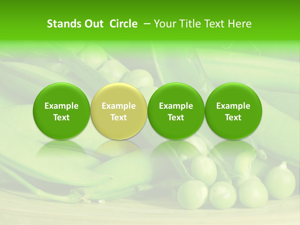 Vitamins Garden Legume PowerPoint Template