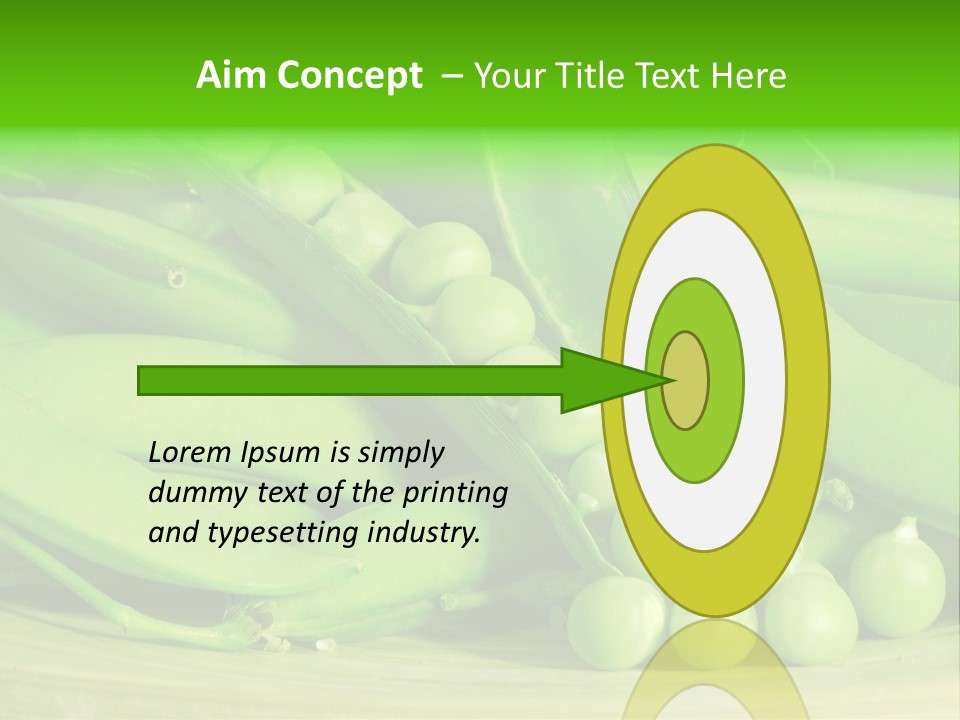 Vitamins Garden Legume PowerPoint Template