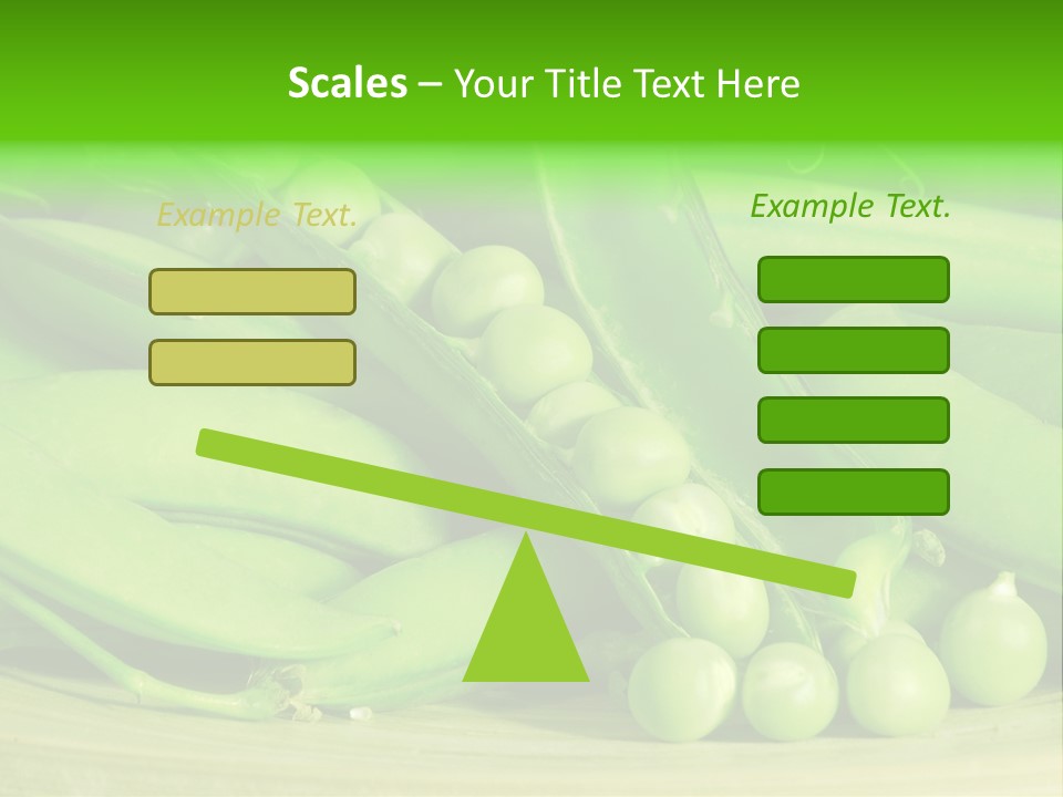 Vitamins Garden Legume PowerPoint Template