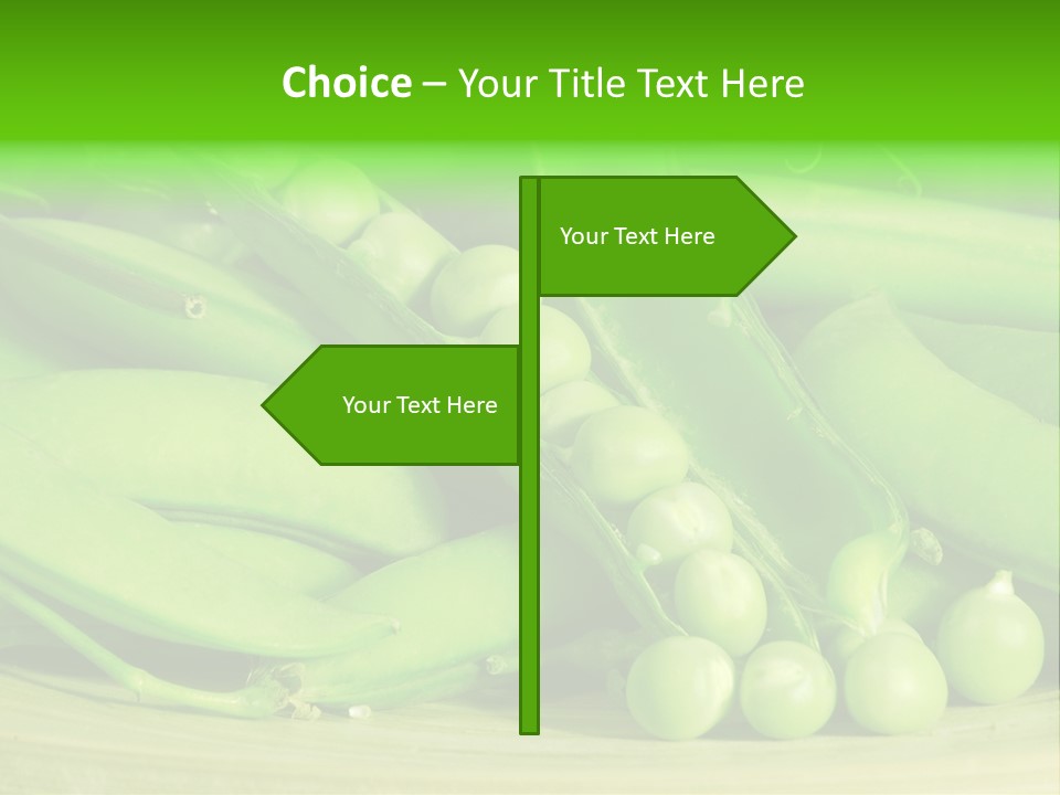 Vitamins Garden Legume PowerPoint Template