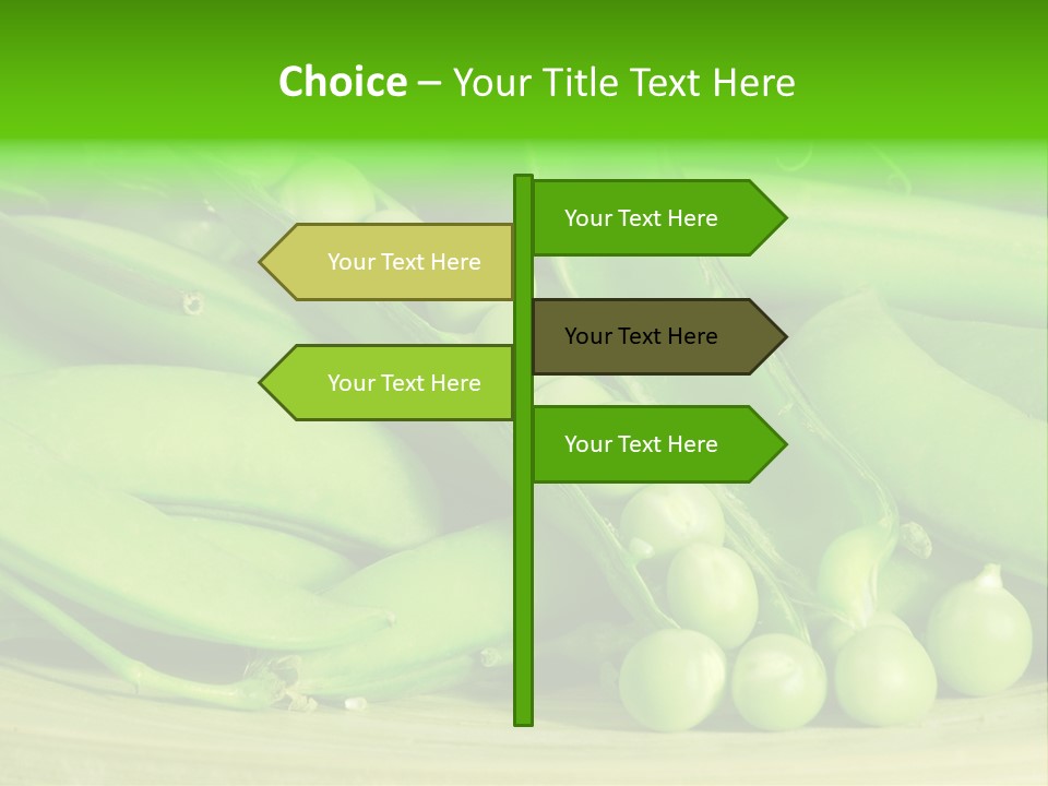 Vitamins Garden Legume PowerPoint Template