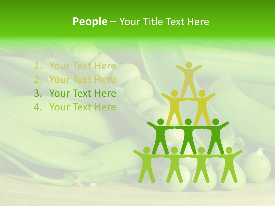 Vitamins Garden Legume PowerPoint Template