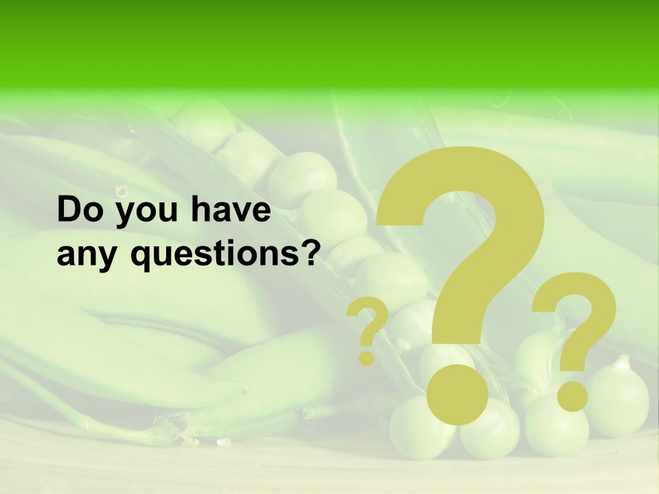 Vitamins Garden Legume PowerPoint Template