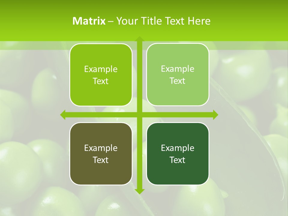 Pea Food Food Ingredient PowerPoint Template