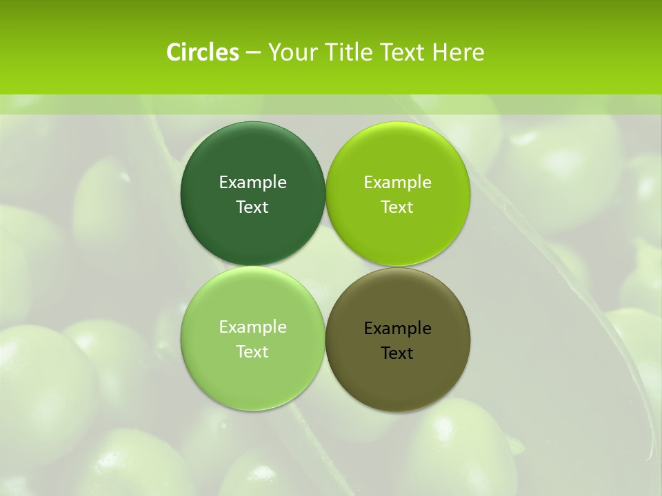 Pea Food Food Ingredient PowerPoint Template