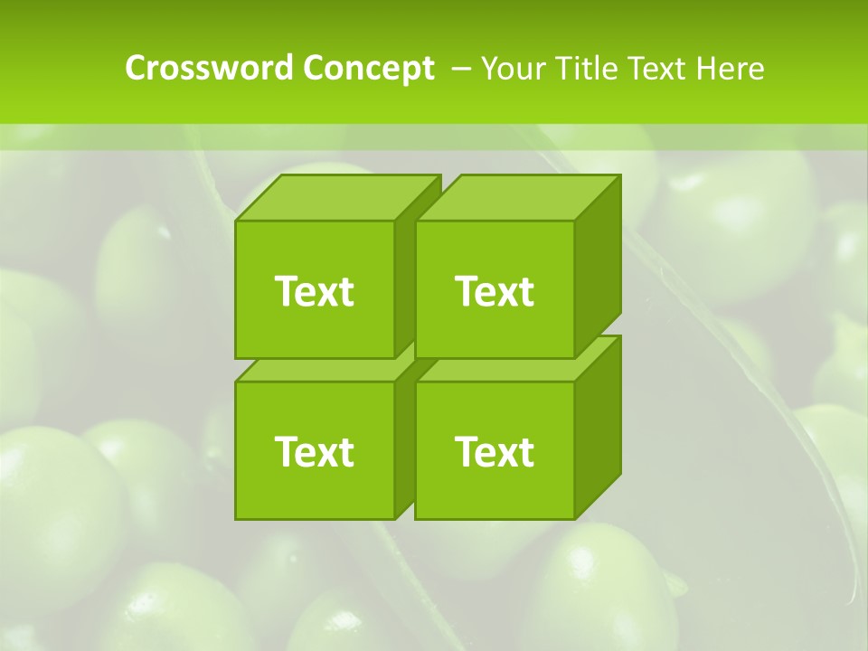 Pea Food Food Ingredient PowerPoint Template