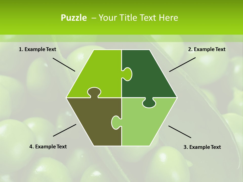 Pea Food Food Ingredient PowerPoint Template