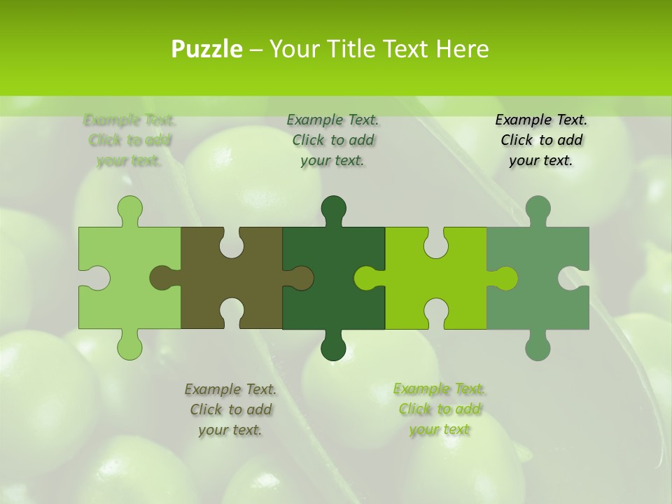 Pea Food Food Ingredient PowerPoint Template