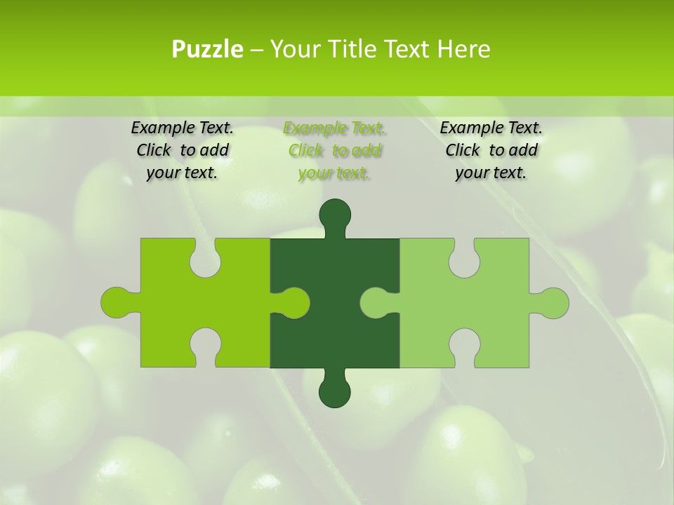 Pea Food Food Ingredient PowerPoint Template