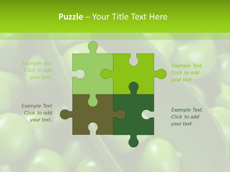 Pea Food Food Ingredient PowerPoint Template