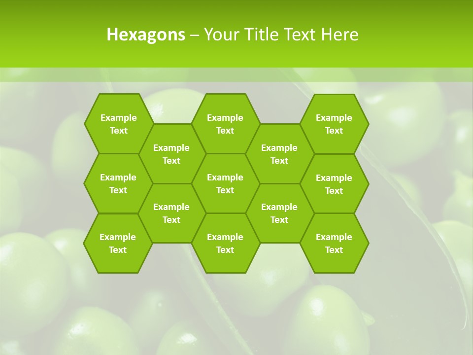 Pea Food Food Ingredient PowerPoint Template