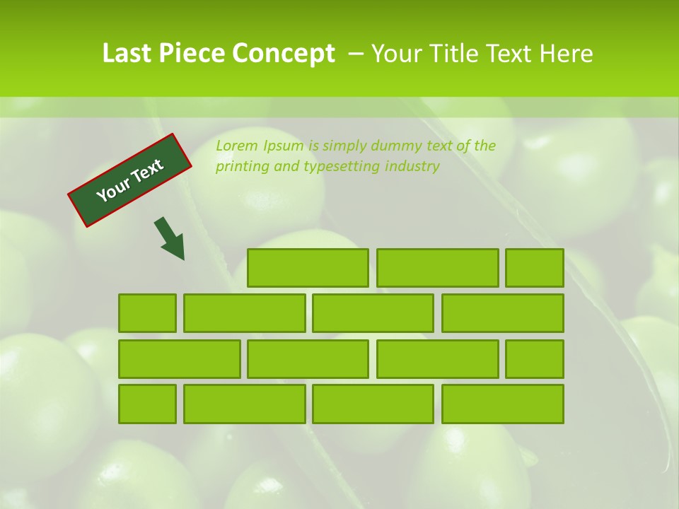 Pea Food Food Ingredient PowerPoint Template