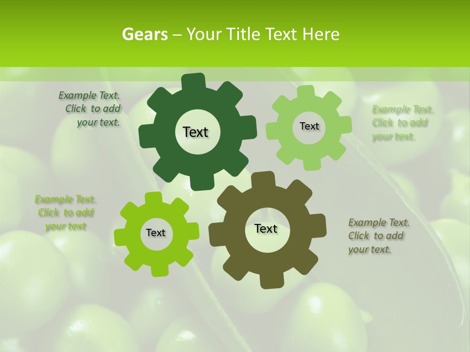 Pea Food Food Ingredient PowerPoint Template