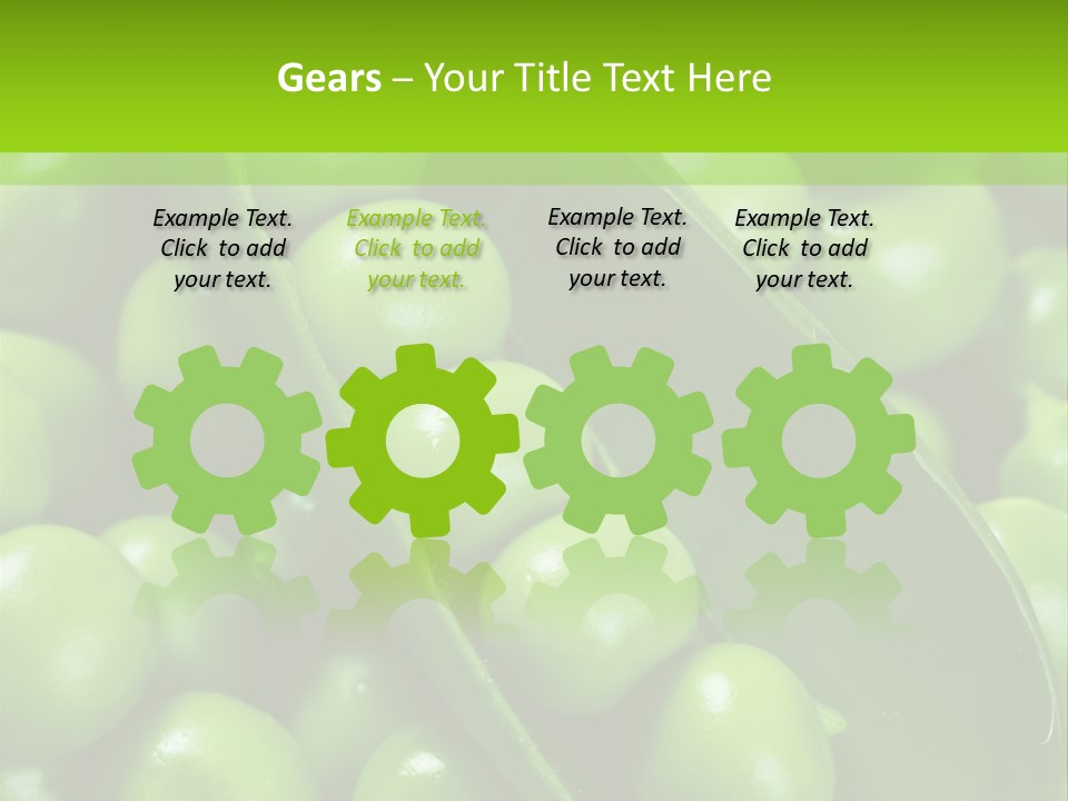 Pea Food Food Ingredient PowerPoint Template