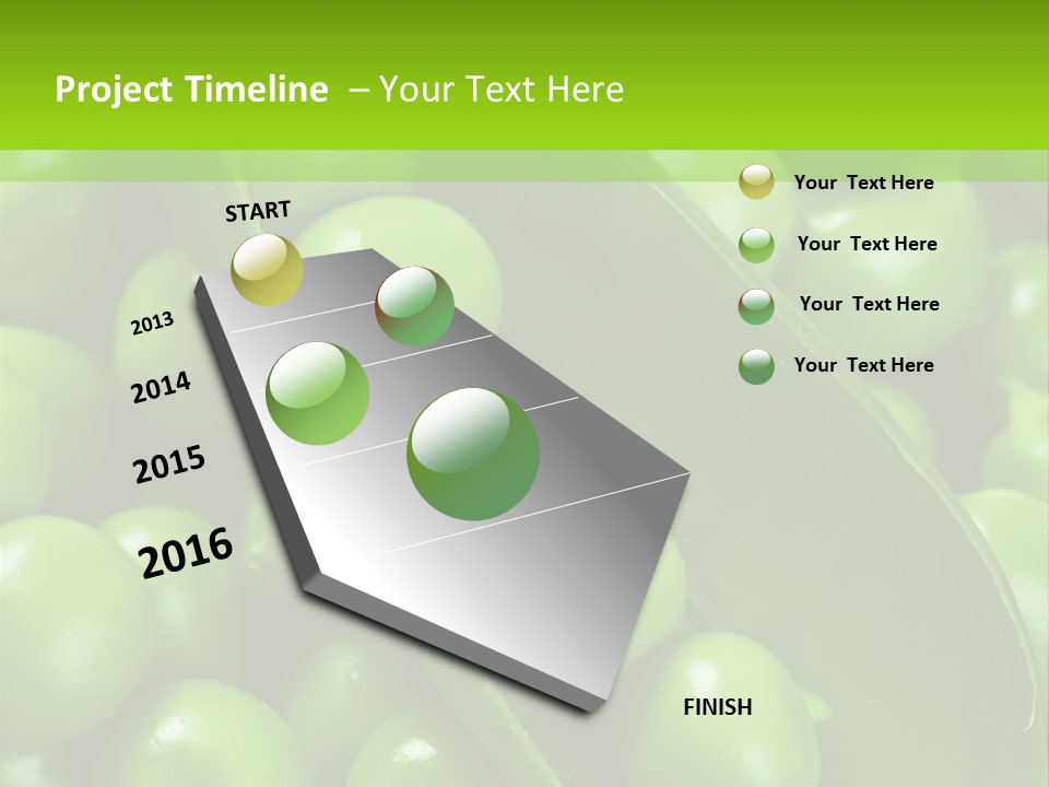 Pea Food Food Ingredient PowerPoint Template