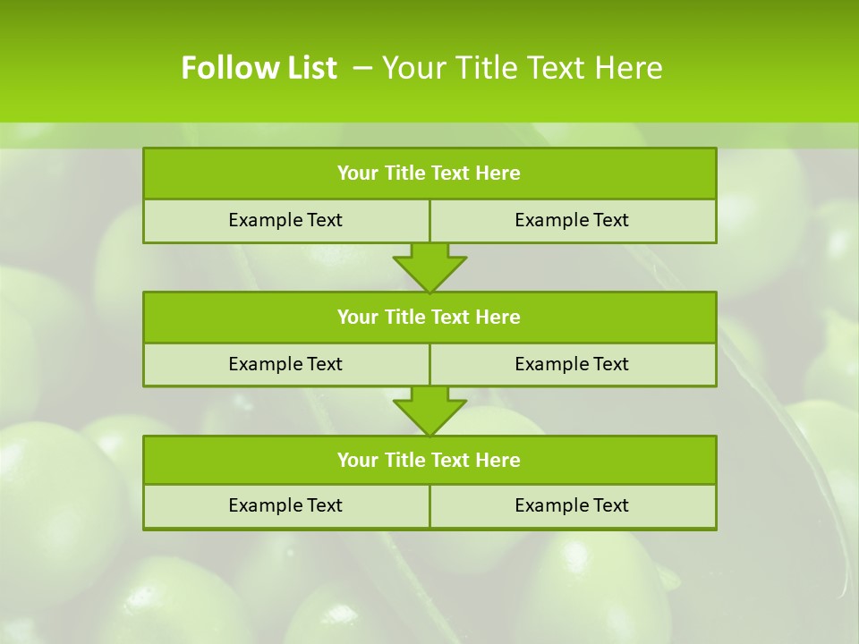 Pea Food Food Ingredient PowerPoint Template