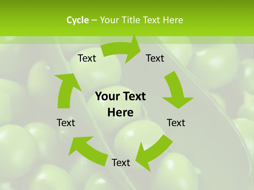 Pea Food Food Ingredient PowerPoint Template